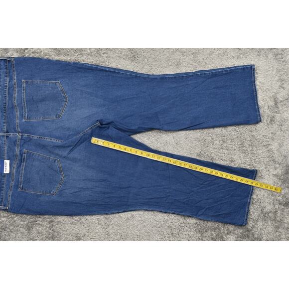 NEW Old Navy Plus Size 30 Bootcut Jeans Blue NWT Mid rise Kicker Boot Cut - Picture 4 of 9